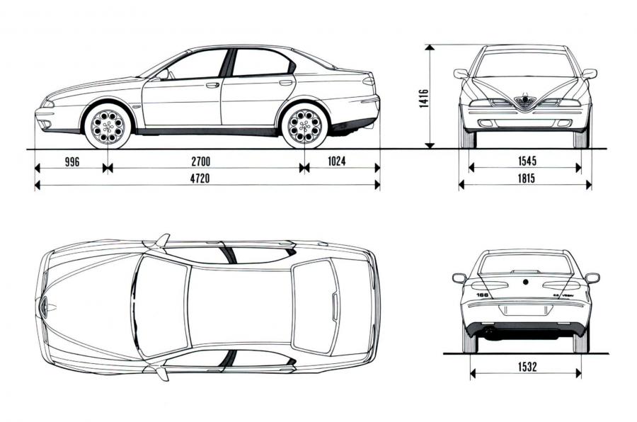 Схема Alfa Romeo 166 (936) 1998 года  (фото 2 из 73)